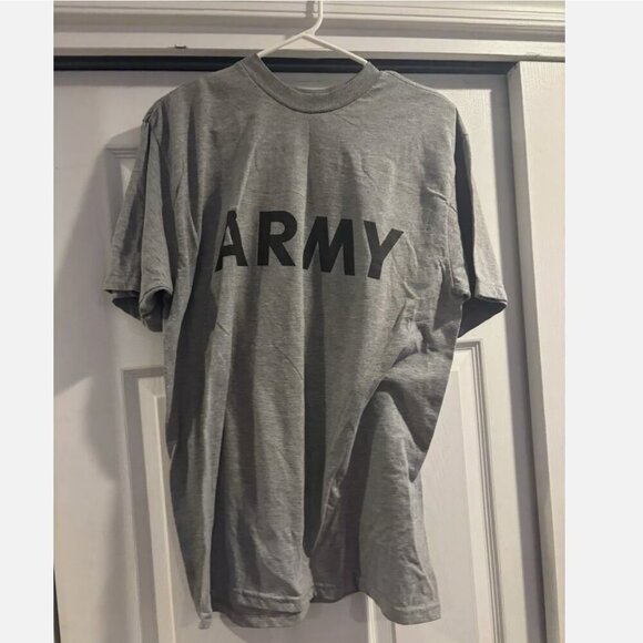 Women’s Size Medium Army Gray PT Short Sleeve Shirt - Picture 1 of 3